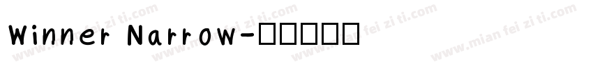 Winner Narrow字体转换